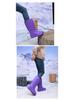 Women's Lightweight EVA Waterproof Non-Slip Cold-Proof Rain Boots with Velvet Lining