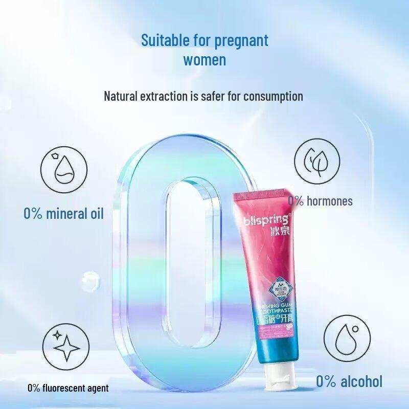 blispring Bubblegum Flavor Toothpaste