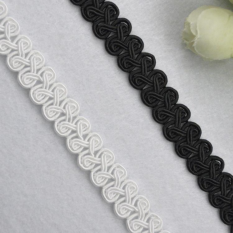 5 meters/16.4ft each pack Braided Lace Ribbon Trim Pattern Fabric for Wedding Dres Costume Curtain Gift Wrapping DIY Handmade Sewing Accessories