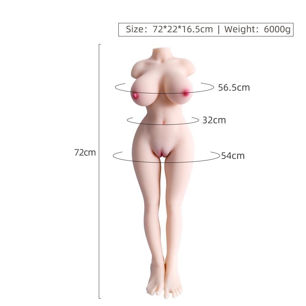 Men's Sex Doll Half Body Long Leg Big Breast Real Skin Feel Masturbation Cup Erotic Adult Sex Toy