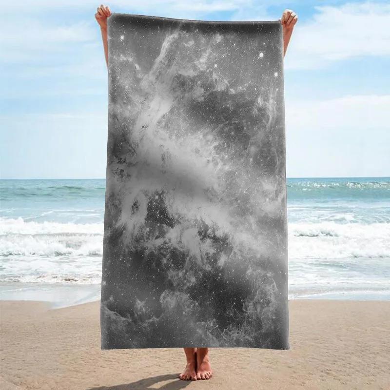 Starry Sky Bath Towels Mysterious Universe Galaxy Beach Towel Bathroom Sport Towel Microfiber Shower Quick Dry Swimming Cover