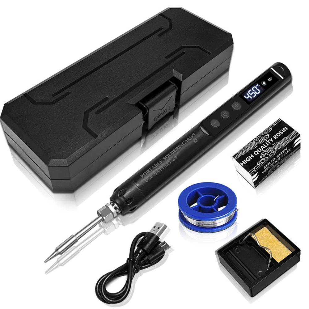 

Новый 5 В 8 Вт USB Интеллектуальный Паяльник с Регулировкой Температуры Портативный Интерфейс Type-C Мини Набор Паяльника Черный