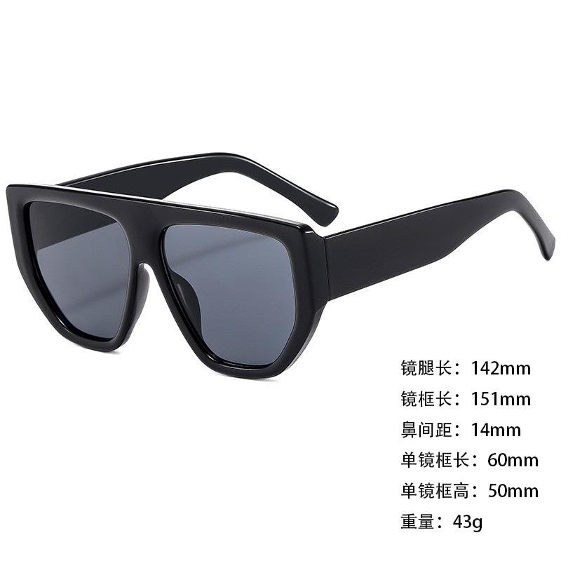 Foreign Trade Sunglasses Wide Legs Big Frame Vgo88 Men'S And Women'S Jelly Color Personalized Uv400 Sunglasses