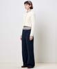 PLAC WOMEN New Preppy Semi-Wide Pants Navy