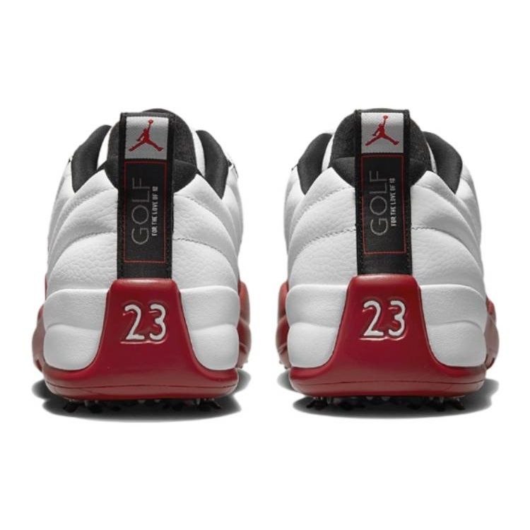 Baskets Unisexe Air Jordan 12 Low Golf Cherry Blanc Argent Métallisé Rouge Varsity DH4120-161