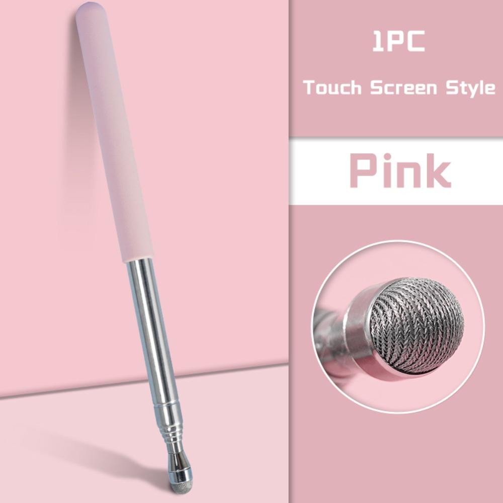 

High Quality Stainless Steel Touch Screen Pen 68MM Telescopic Rod Teaching Pointer Reading Sticks Teaching Tools
