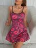 European & American Women's Printed Casual Camisole Nightgown - Sexy, Comfortable, High-End Feel Fashion Dress