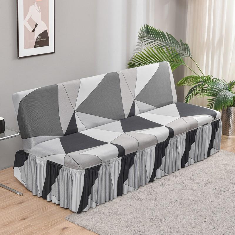 

Чехлы для футонов с цветочным принтом без подлокотников и юбкой, эластичные, все включено, складные чехлы для диванов и кроватей, чехлы для диванов для детей и домашних животных, можно стирать S 120-150cm