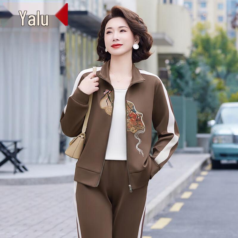 

Комплект повседневной спортивной одежды для женщин среднего возраста Yalou 2XL