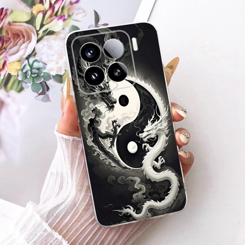 For Xiaomi Mi 15 Pro 5G Case Luxury Butterfly Painted Cover Soft Silicone Phone Case For Xiaomi 15 Pro Mi15 Pro 5G Fundas Bumper