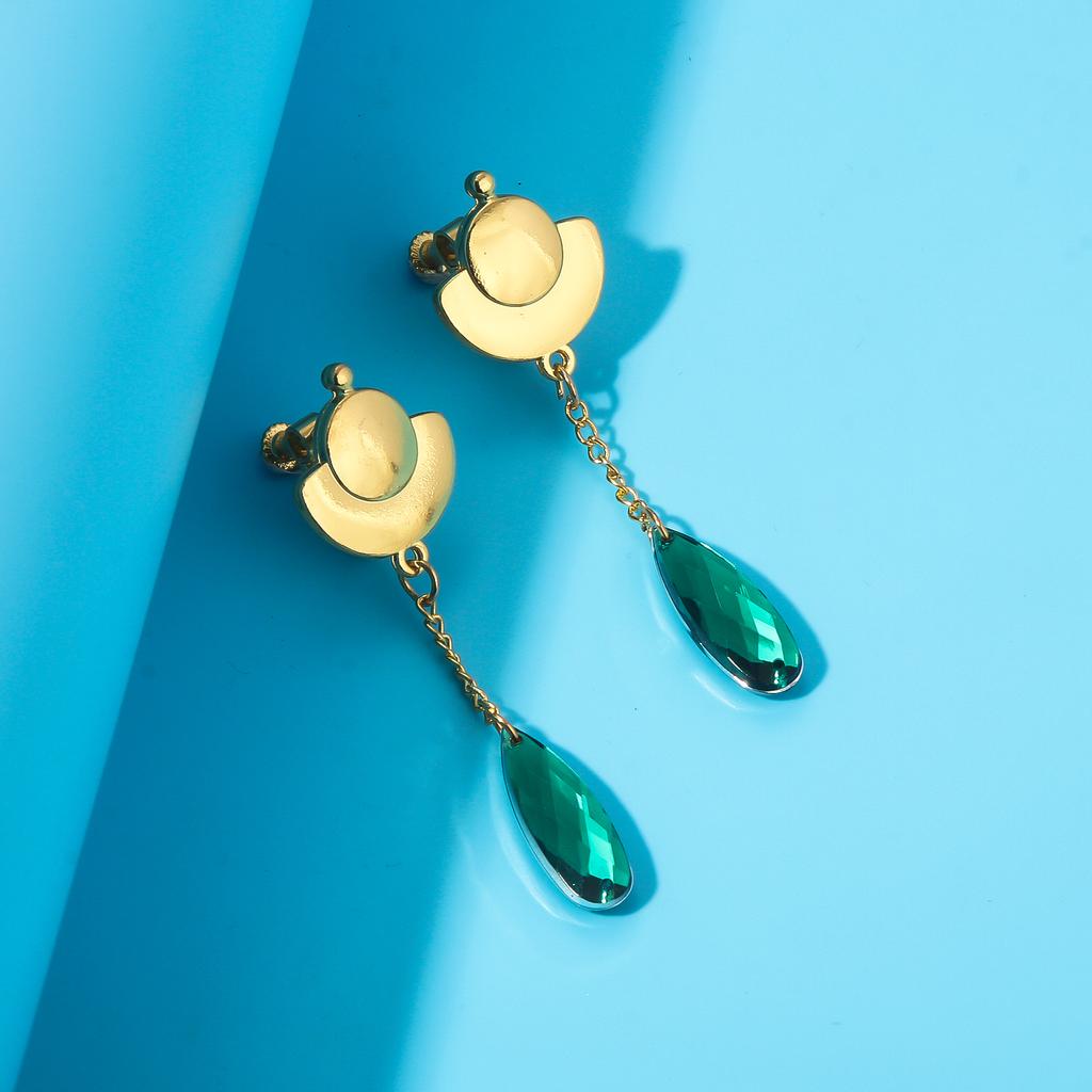 Anime The Apothecary Diaries Emerald Gemstone Earrings Pendant Golden Ship Earr Cosplay Fans Gift For Women Jewelry Accessories