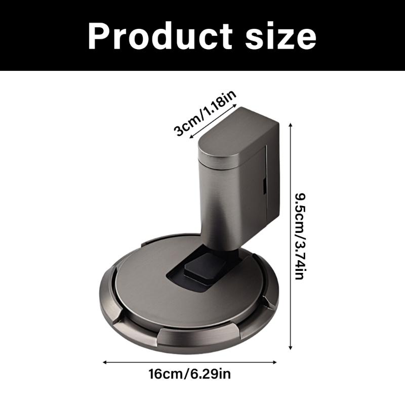 652F Windproof Metal Door Suction Mechanical Floor Door stop Wall Protector