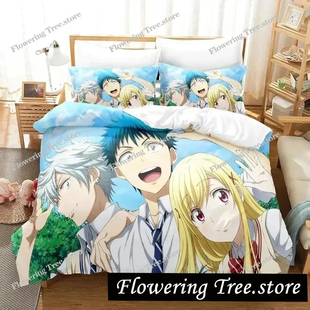 Yamada-kun and the Seven Witches Bedding Set Cartoon Anime Three-piece Set Adult Kid Bedroom Duvet Cover Sets 3D Kawaii Girls029