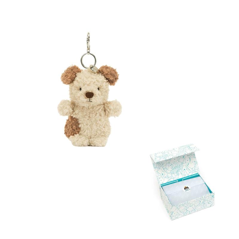 JELLYCAT Hund Serie Welpen Tasche Puppe Plüsch Anhänger 11cm Höhe