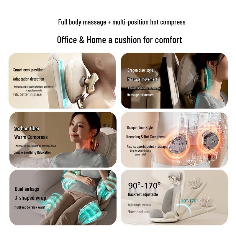 Philips Full Body Massage Cushion PPM5704B CN plug (adapter included)