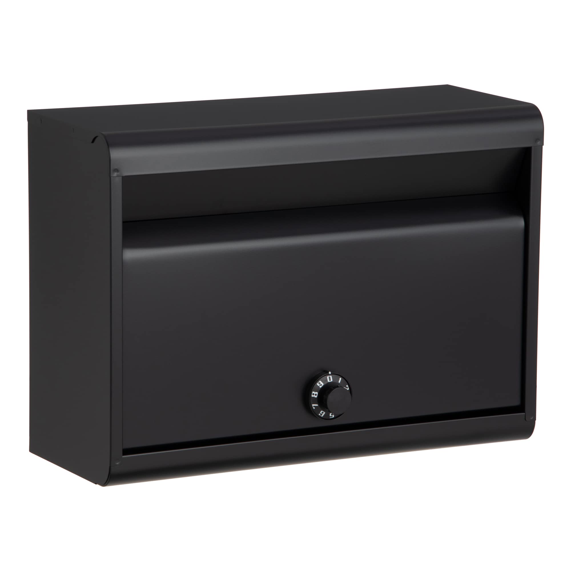 

GREEN LIFE Mailbox in A4 Size Combination Matte Wall-Mounted (Made Japan), Steel, Compatible, Lock, Black, FH-50DMBK