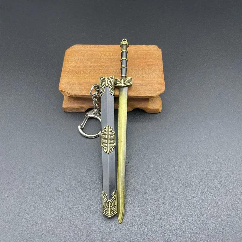 

Поддельные мечи Миниатюры Ретро Мини Катана Ножи Металлический Реквизит Китайские Украшения Украшения Для Дома Спальни Гостиной Аксессуары