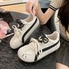 Sweet Peach Planet Red Women's New Summer Breathable Thin Baseplate Shoes Retro Casual Little White Shoes