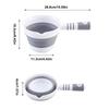 Foldable Water Ladle Bath Pourer Hangable Scoop Dipper Spoon for Garden Kitchen Cooking Shower Bathroom Daily Life