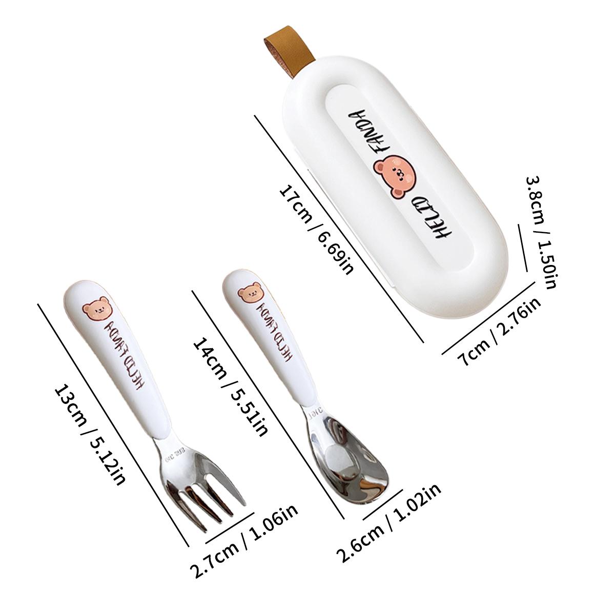 

WORTHBUY Портативный набор посуды из нержавеющей стали 316, детская ложка, вилка, съемные палочки для еды с коробкой для хранения, походные столовые приборы для кемпинга на открытом воздухе