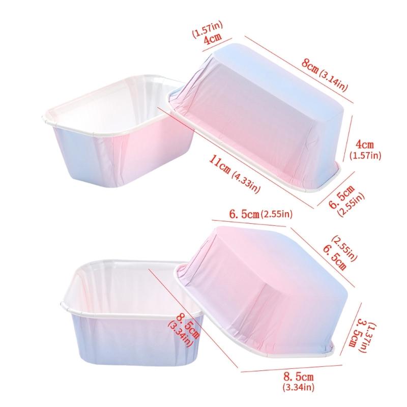 Pack of 50 Oven Safe Baking Cups Heat Resistant Up to 220°C Disposable Paper Muffins Liners for Cupcakes Brownies