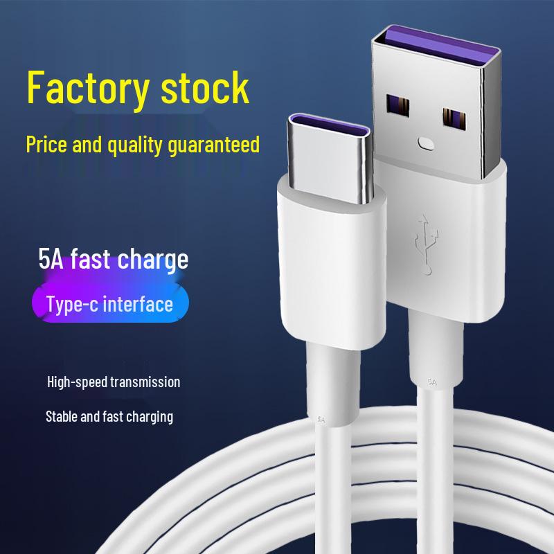 5A Type-C Super Fast Charging Cable for Type-C, Apple USB, Android V8 Devices