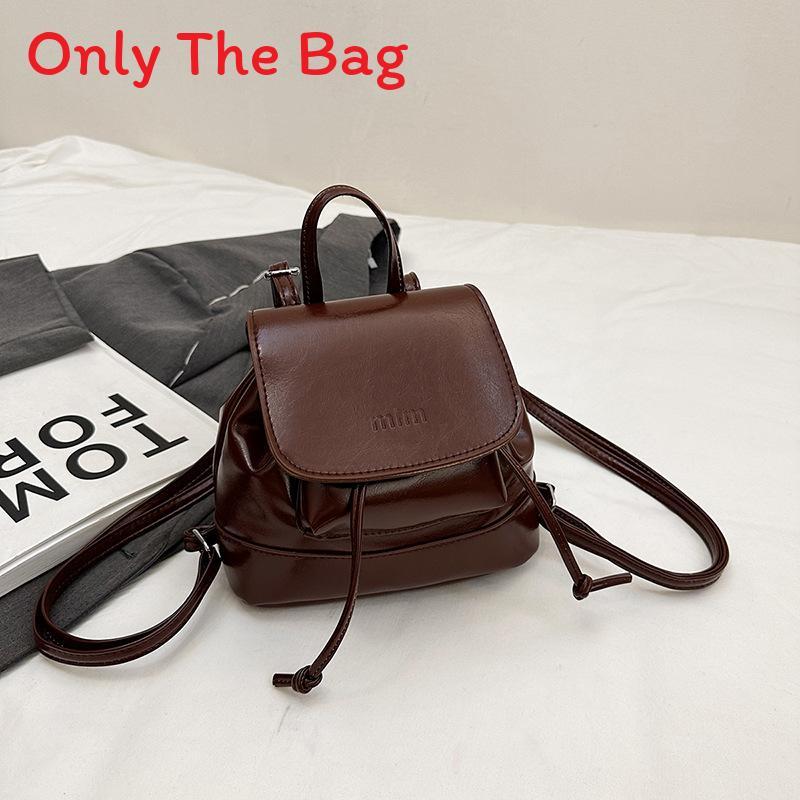 Pu Material Womens Fashion Casual Bucket Bag With Inner Pocket For Daily Use