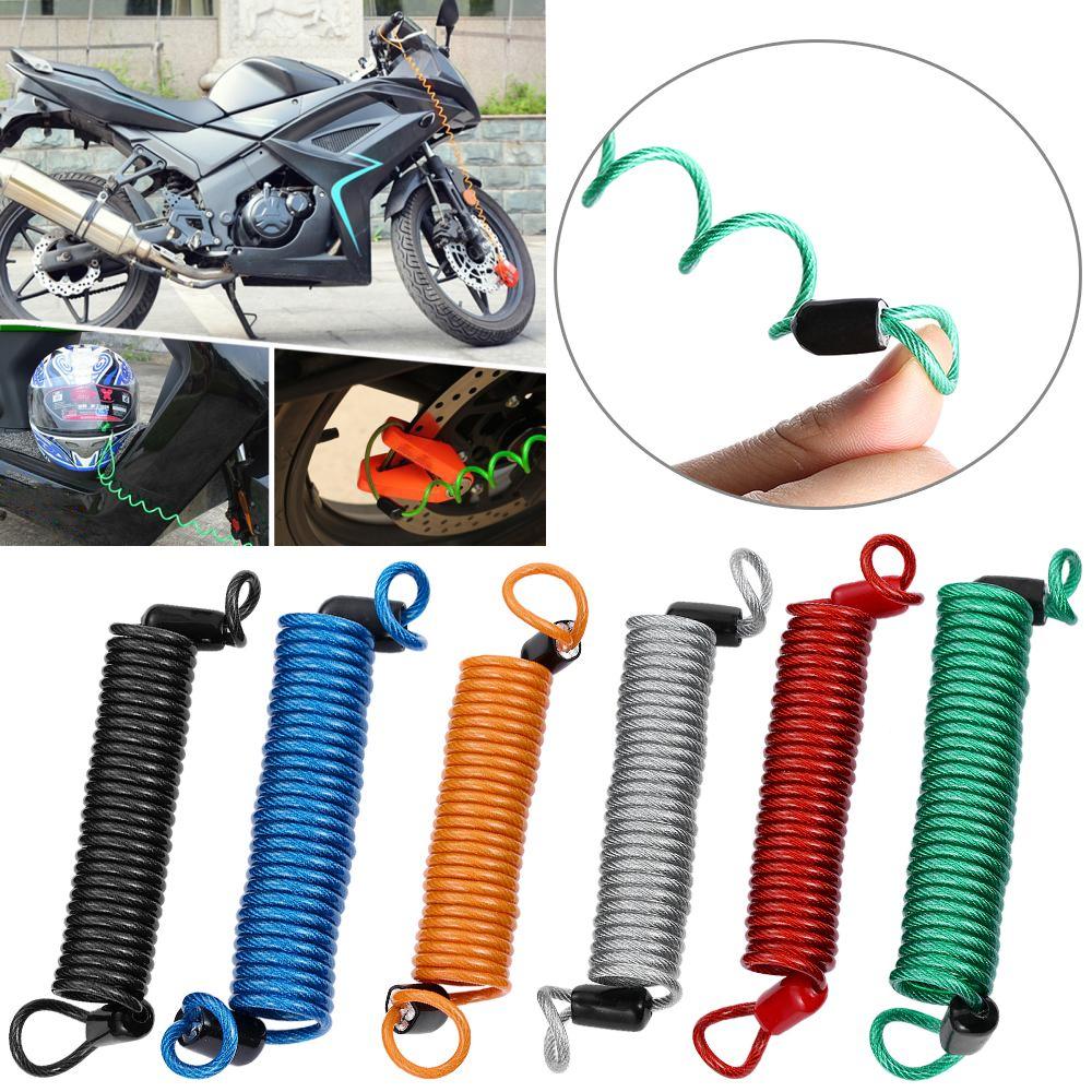 150cm Alarm Disc Lock Security Spring Reminder Cable Bike Motorcycle Scooter