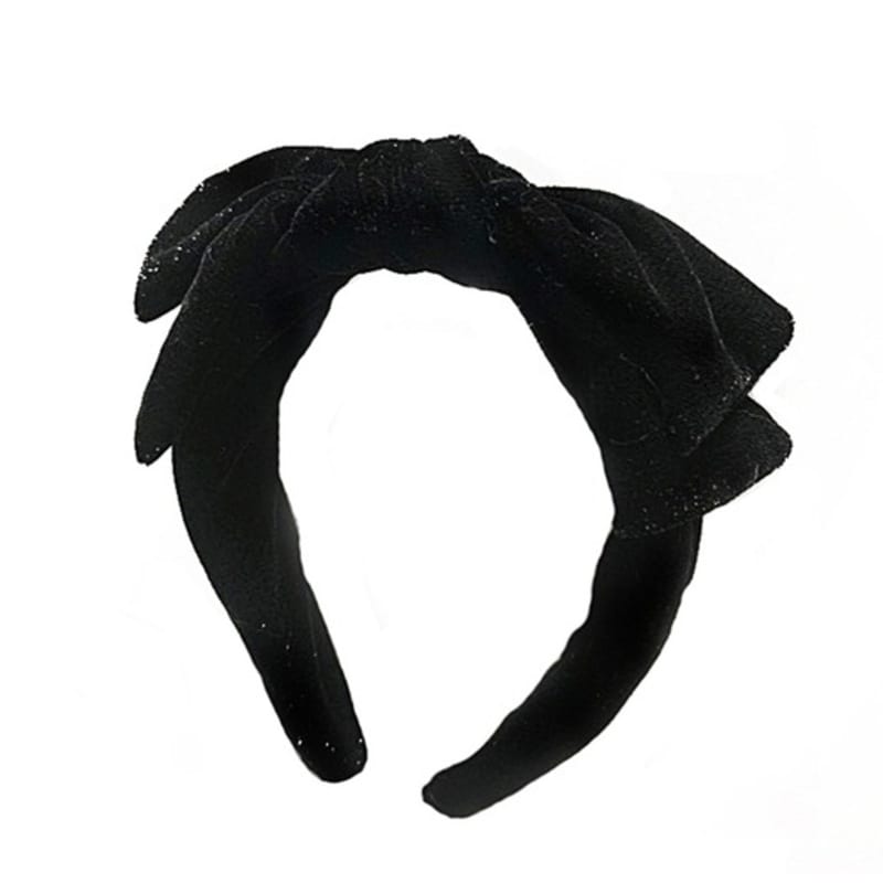 LOVE ME MONSTER Velvet Ribbon Headband