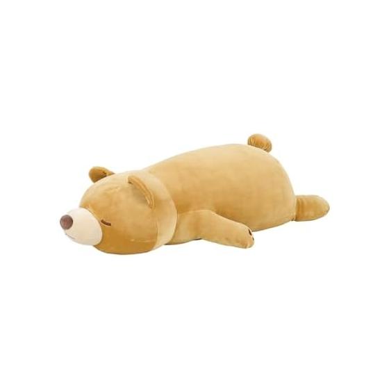 Ribuhaato Body Pillow Premium Nemunemu Animals Bear Maron L Size (Total Length Approx. 70cm) Fluffy Chewy Stuffed Animal Pillow Gift 48907-30