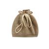 Cashmere Autumn and Winter New Women's Drawstring Thickened Jacquard Wool Hat Multi Functional Neck Sleeve Knitted Hat