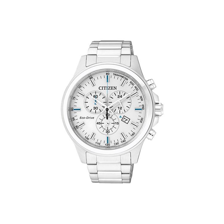 CITIZEN Ecology Drive Collection Light Powered Quartz Movement Stainless Steel Strap Watch AT2310-57A White