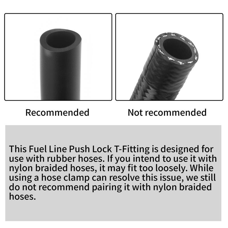 1/2NPT Or 3/8NPT Fuel Line Hose T-Fitting Adapter Fit 1/8-27 NPT Port For Fuel Pressure Gauge Sensor With Hose Clamps
