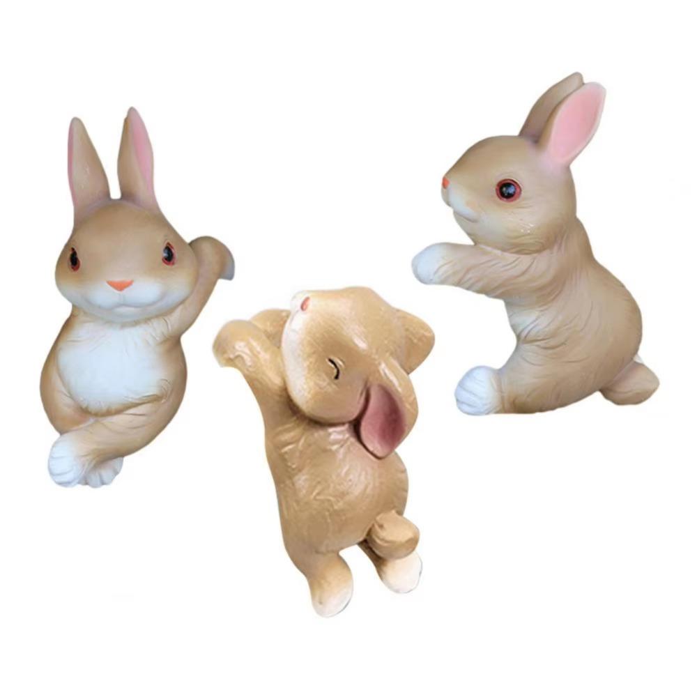 

3PCS Cute Hanging Pot Bunny Resin Bunny Plant Holder Creative Rabbit Pot Hangers Fish Tank 3 Pieces