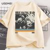 Breaking Bad T Shirt Casual Short Sleeve Vintage TShirt Fashion Tshirt Cotton Loose Oversized Short Sleeve Tshirts Clothes