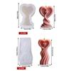 Silicone Molds 3D Heart Candle Molds Epoxy Resin Molds Lovely Castings Molds Plasters Molds for Home Decoration