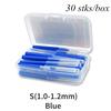 30 pièces/boîte soins dentaires dents orthodontiques I Type brosse à cheveux doux nettoyage brosse interdentaire