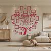 Wedding Couple Acrylic Family Photo Tree Wall Stickers for Living Room DIY Photo Frame Decal Art Tree Home Decorative 125x120cm