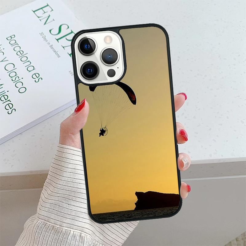 Paragliding Sport Phone Case Cover For iPhone 17 Air 15 16 16e 14 13 Pro Max Fundas 12 11 Pro Max PLUS 7PLUS Mobile