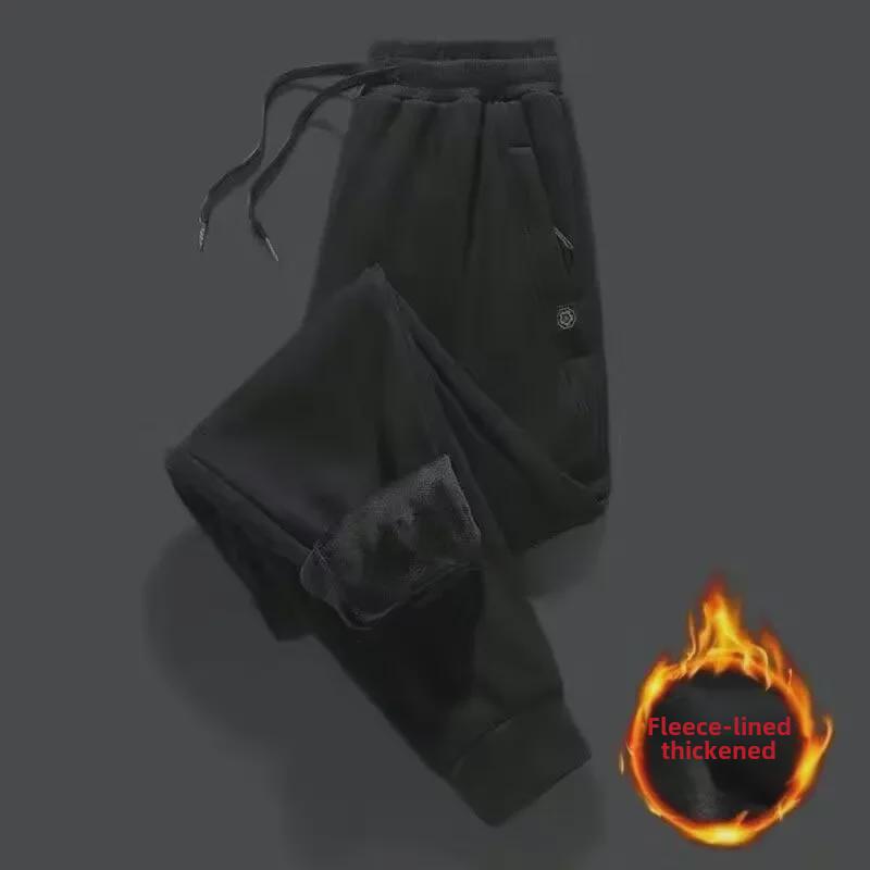 Men's Velvet Harem Pants - 2024 Autumn/Winter Thick Warm Loose Cuffed Style