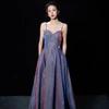 Foreign Trade Summer Birthday Party Dress Banquet Annual Meeting Sling Slimming Starry Sky Evening Dress Jumpsuit DRESS
