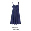 Kaslead New Women Clothes Western Style Fashion Simple Slimming Denim Vest Dress