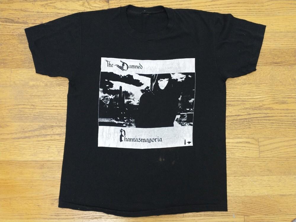 1980 s The Damned Phantasmagoria Black unisex ALl size shirt D884 Unisex T-Shirt S 1950₽