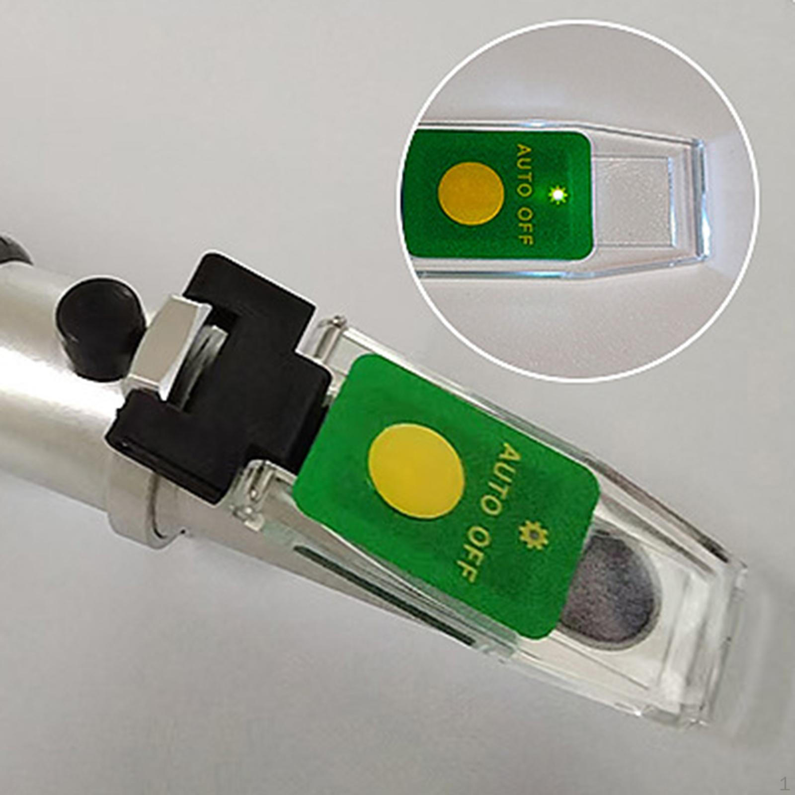 

Крышка рефрактометра со светодиодной подсветкой, легкая, компактная, с алюминиевым зажимом, темная