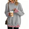 Damen Casual Pullover mit Aufdruck und Design, Langarm, Lockerer Schnitt