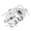2Pcs Flap Hinges Cabinet Door Flap Hinge 90 Degree Folding Invisible Hinges Furniture Fitting Home Cabinet Furniture Hardware