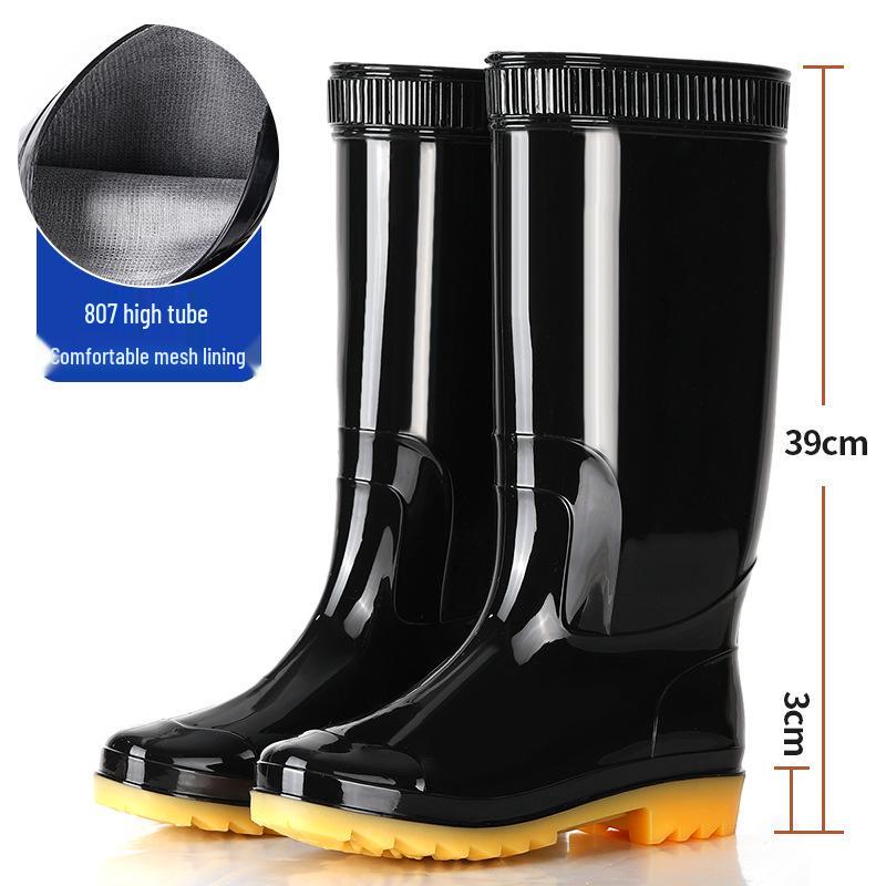 Wasserdichte Regenstiefel für Herren: Rutschfestes Gummi, Fleecefutter, Erhältlich in langen, mittellangen und kurzen Ausführungen