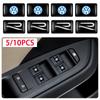 5_10 SZTUK Naklejki 3D Epoxy z Logo Samochodu VW R Do Jetta Lavida Bora polo passat b6 b8 mk6 golf Rline CC akcesoria