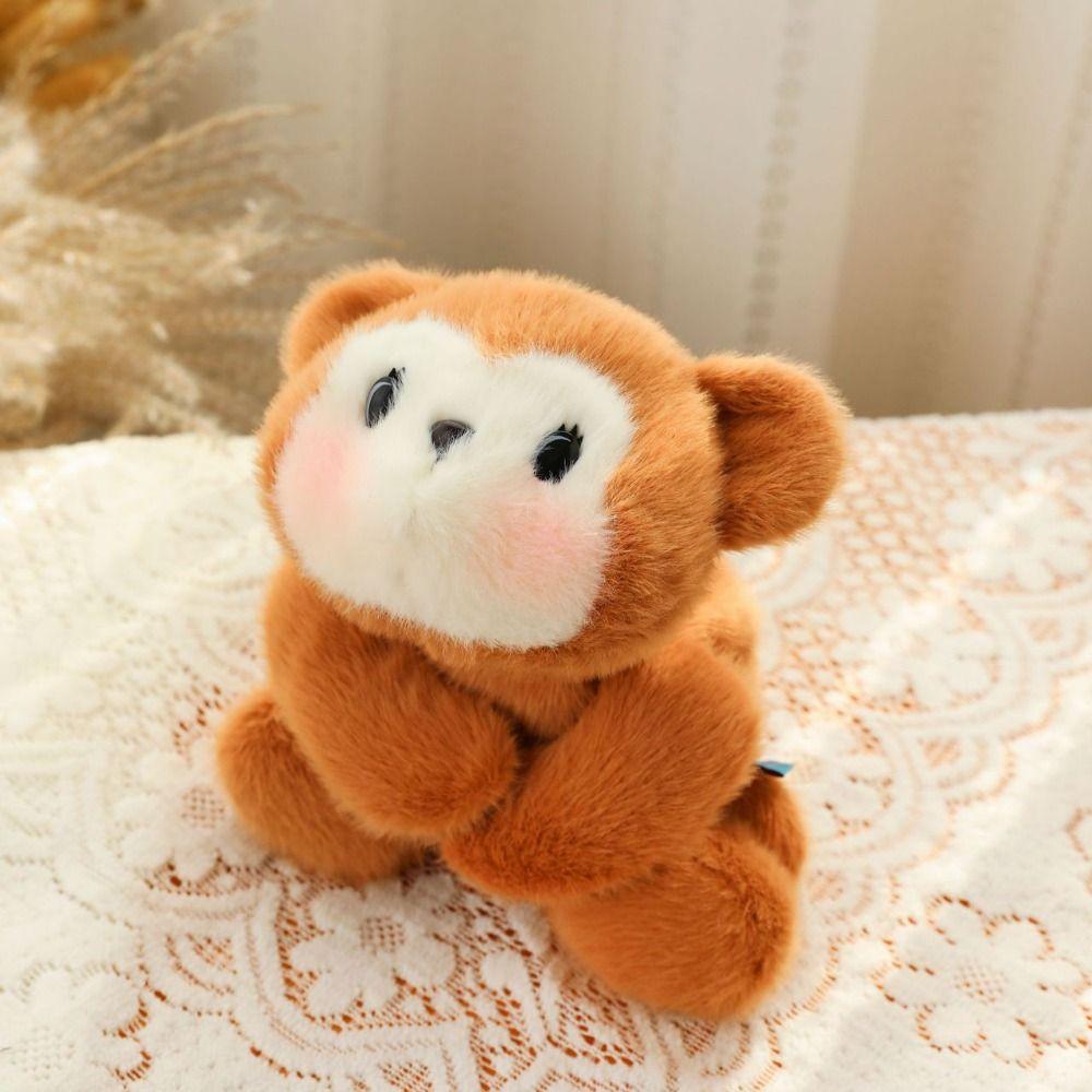 Fluffy Rabbit Plush Doll Lying Posture Stuffed Panda Doll Cute Simulation Animal Toy  Christmas