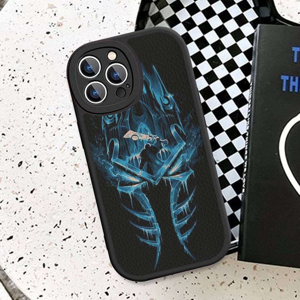 Game World Of Warcraft Leather Phone Case For IPhone 15 14 13 Pro Max 12 11 16 Plus Phone Cover